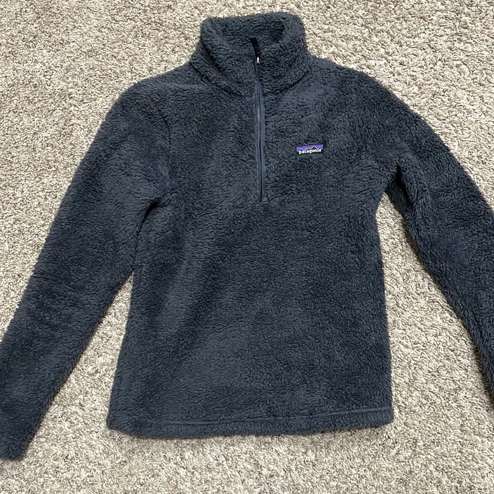 Patagonia Los Gatos 1/4 zip fleece - navy blue- small